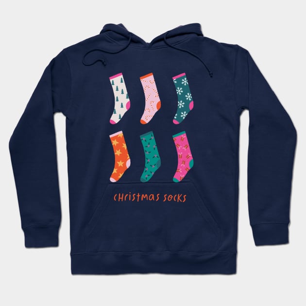 Christmas Socks Hoodie by Duchess Plum